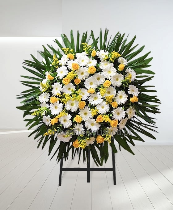 Arranjo de flores funeral Lisboa entrega urgente cemitério